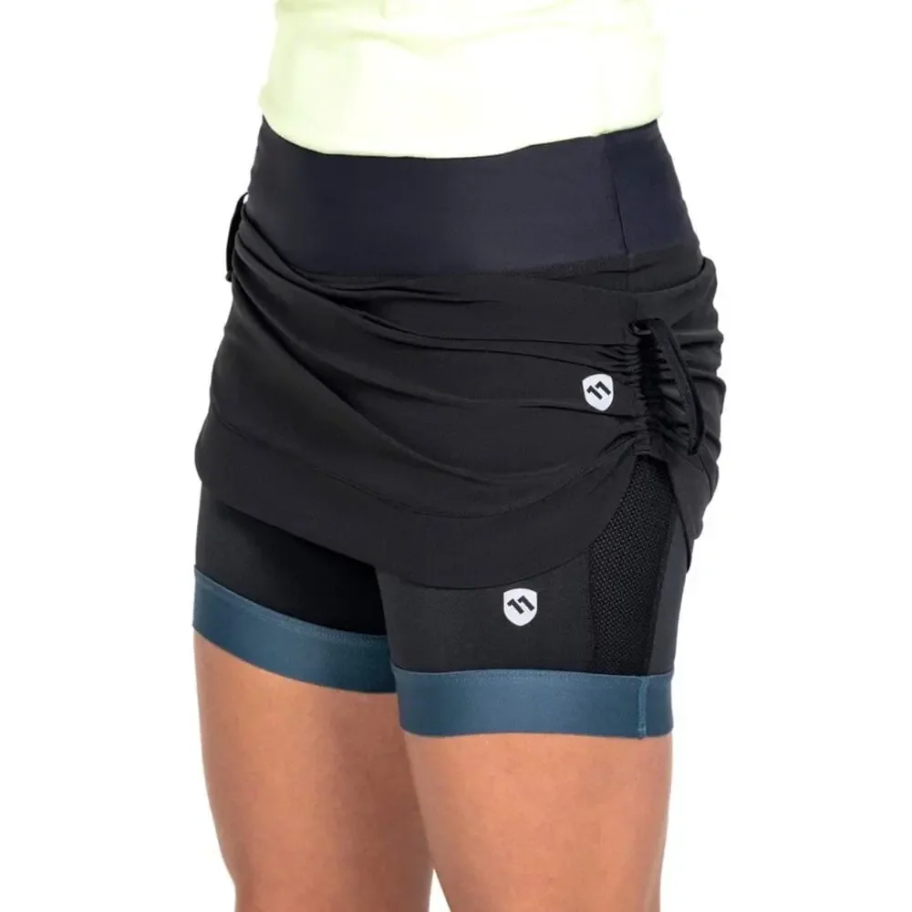 Eleven Pine Women’s Athletic Kickitup Skirt Black Size Large NWT